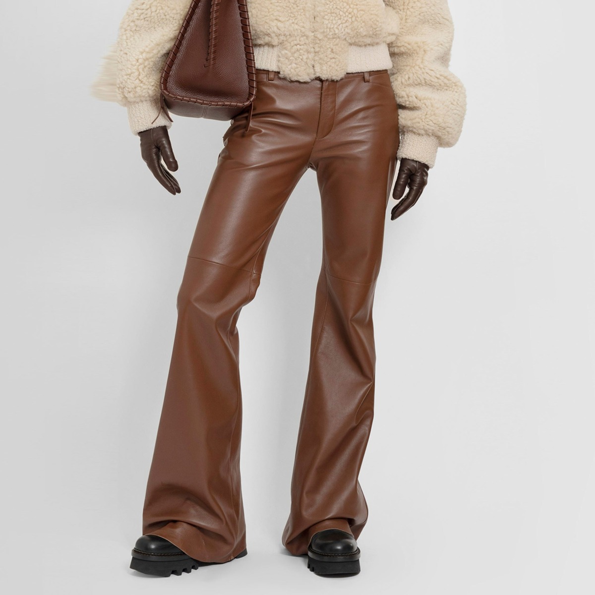 Antonioli Trousers in Brown for Women from Chloé GOOFASH