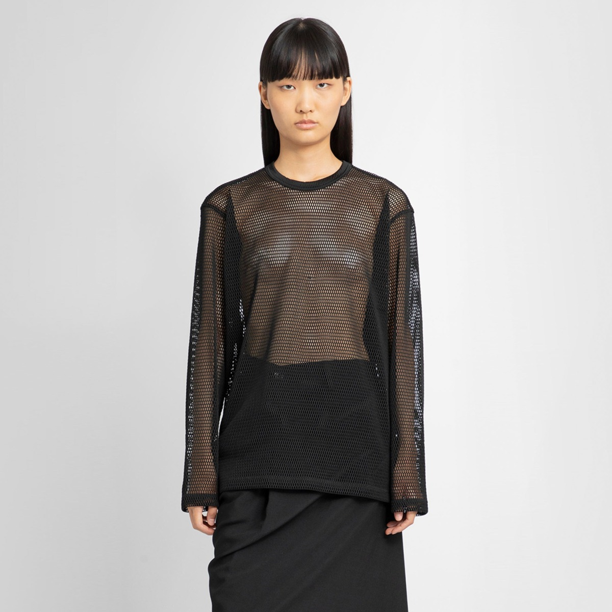 Antonioli - Woman Black T-Shirt from Junya Watanabe GOOFASH