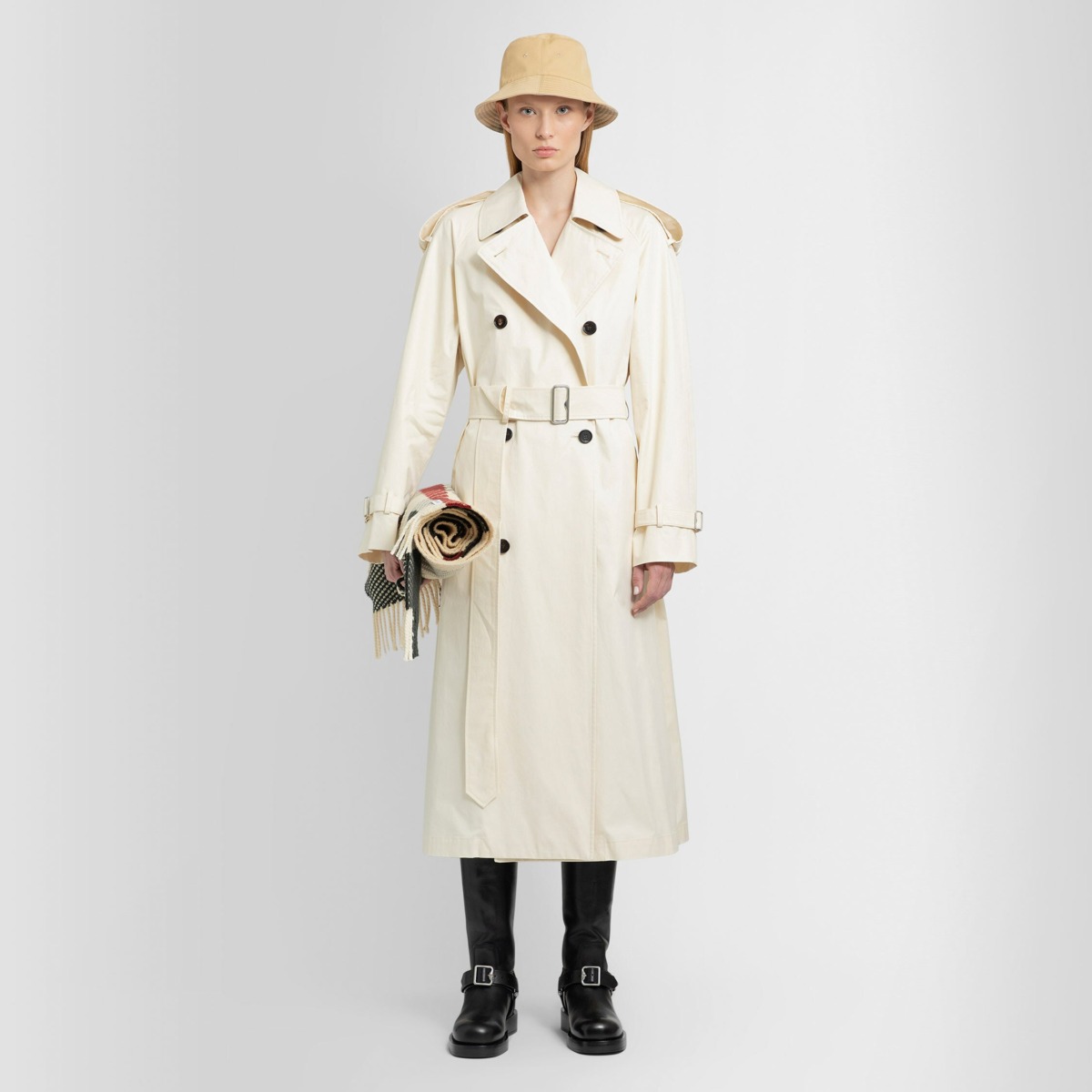 Antonioli - Women Coat - White - Burberry GOOFASH