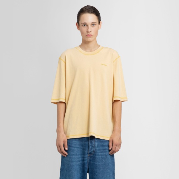 Antonioli - Yellow T-Shirt Ami Paris Man GOOFASH