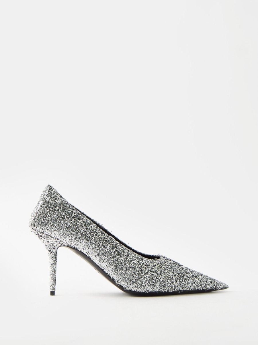 Balenciaga Silver Lady Pumps - Matches Fashion GOOFASH