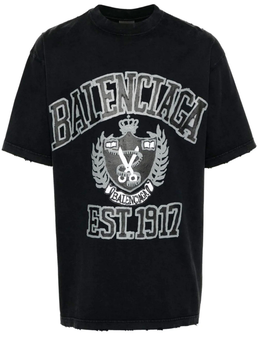 Balenciaga - T-Shirt in Black for Man at Leam GOOFASH