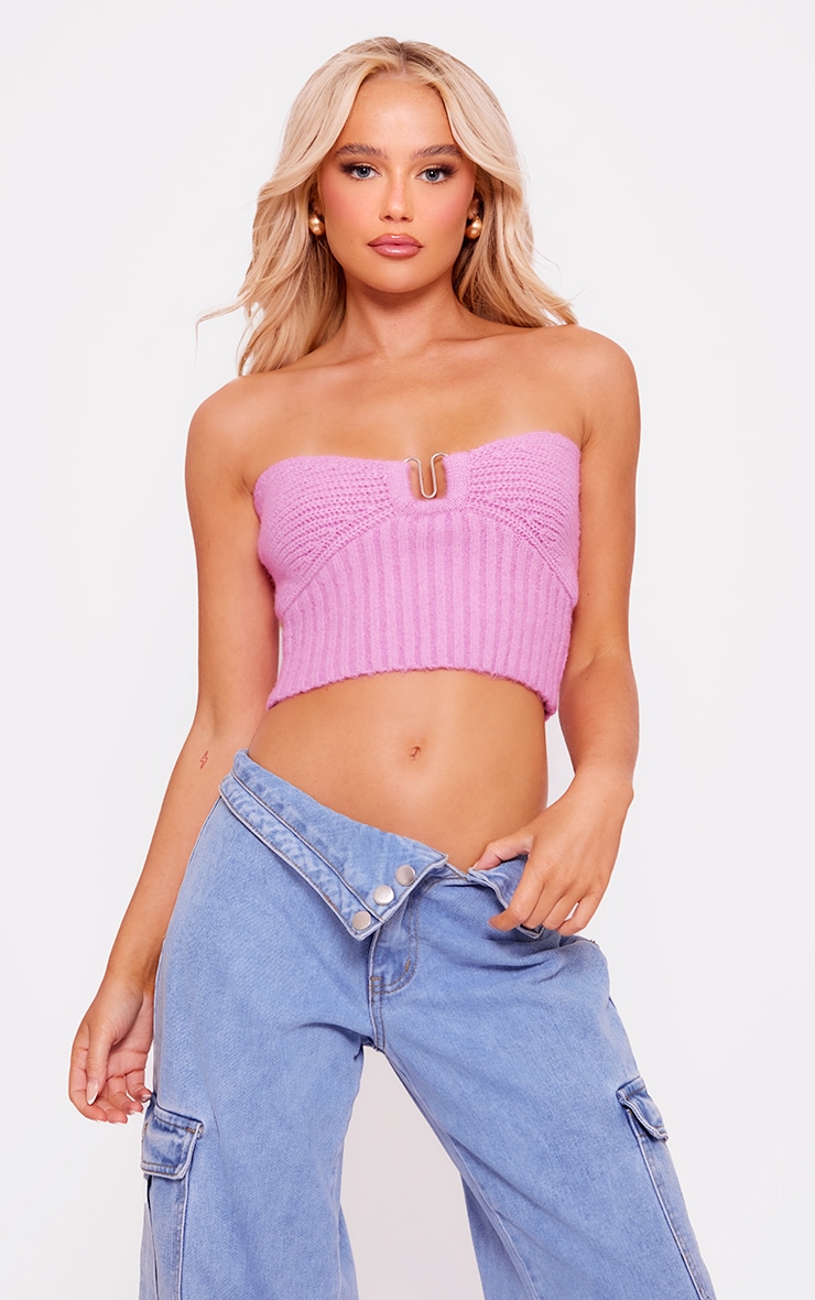 Bandeau Pink for Woman at PrettyLittleThing GOOFASH