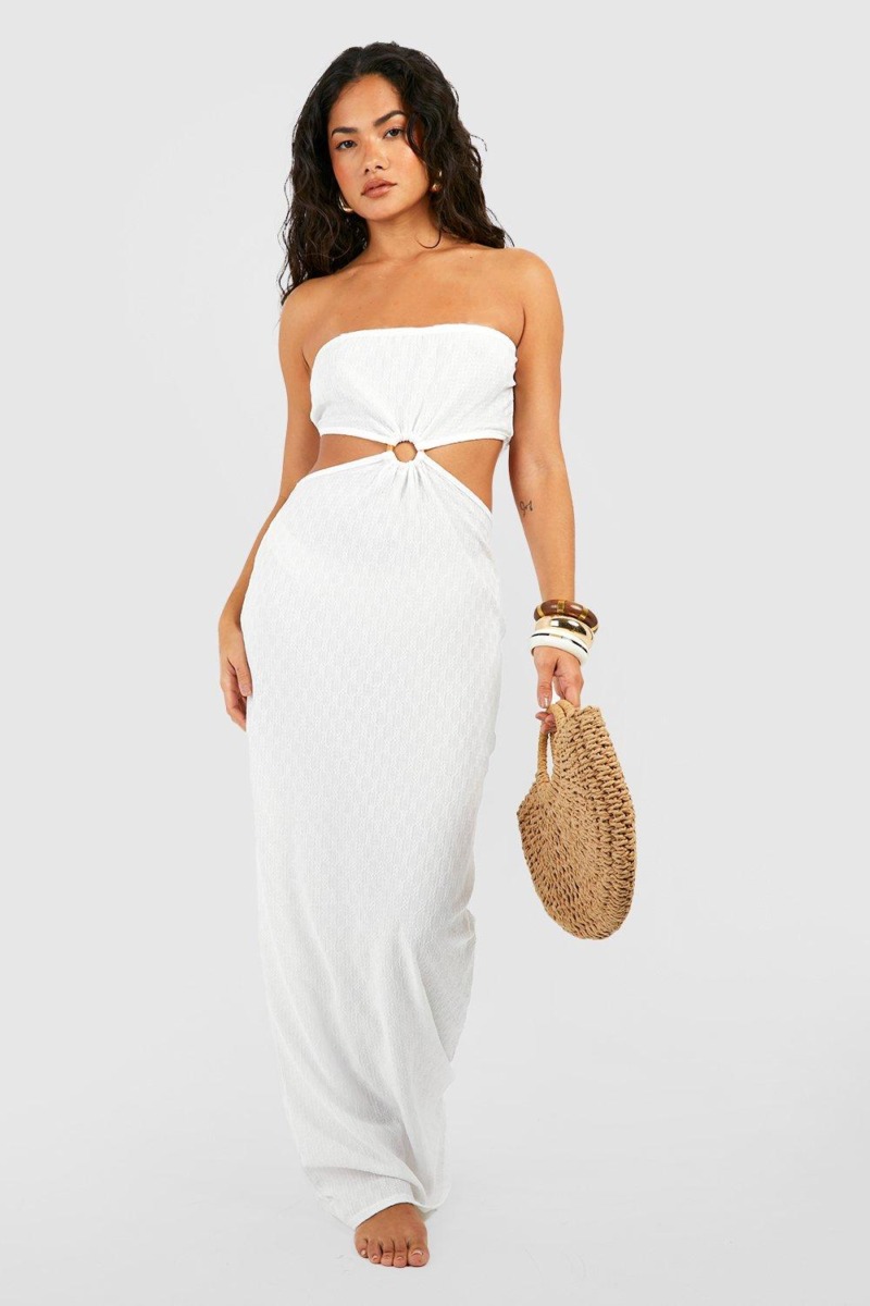 Bandeau in White from Boohoo GOOFASH