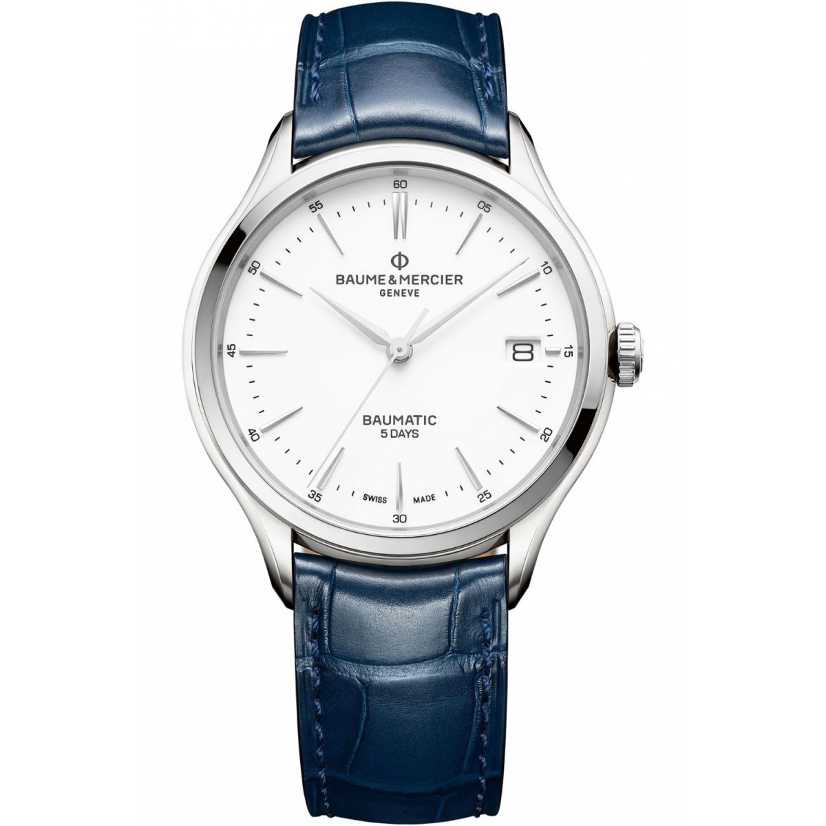 Baume & Mercier White Gents Watch - Watch Shop GOOFASH