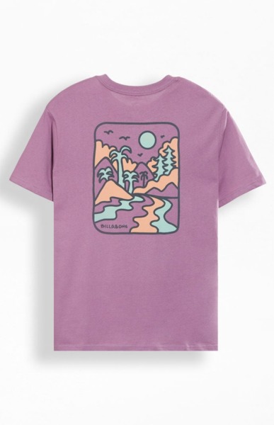 Billabong - T-Shirt in Purple Pacsun Man GOOFASH
