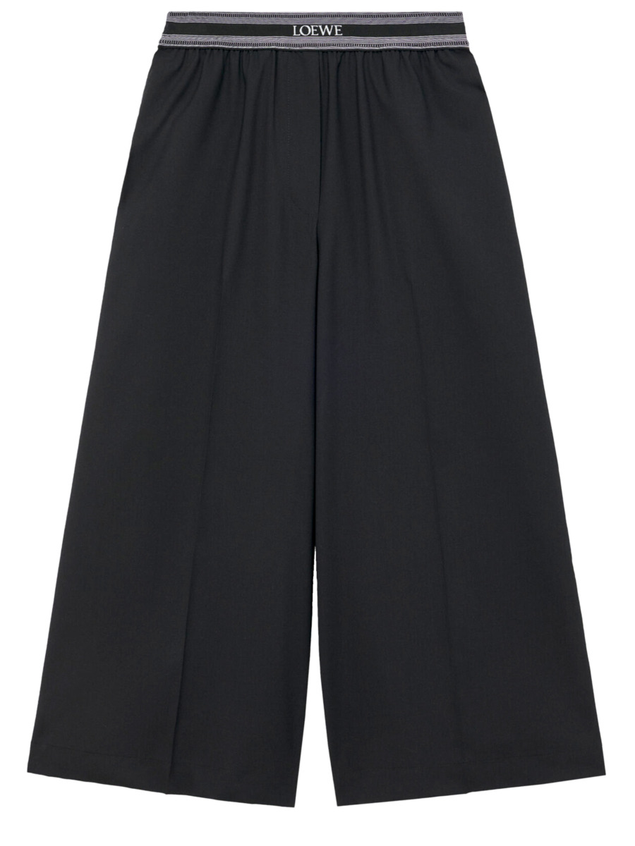 Black - Cropped Trousers - Leam GOOFASH