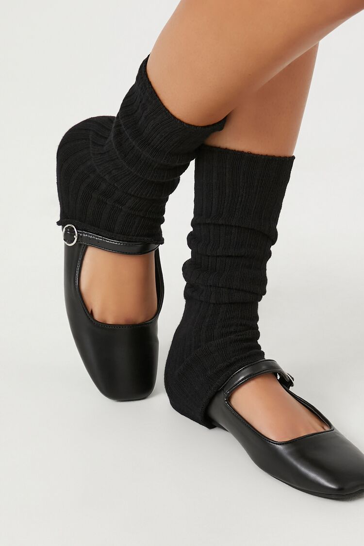 Black Leg Warmers by Forever 21 GOOFASH