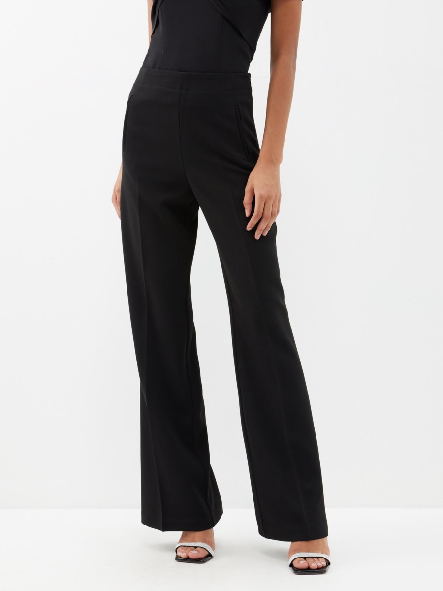 Black Wide Leg Trousers for Woman from Matches Fashion GOOFASH