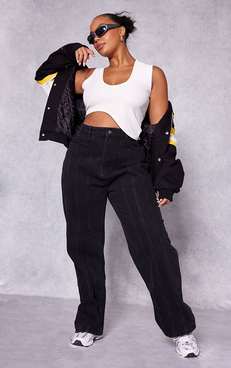 Black Womens Jeans PrettyLittleThing GOOFASH