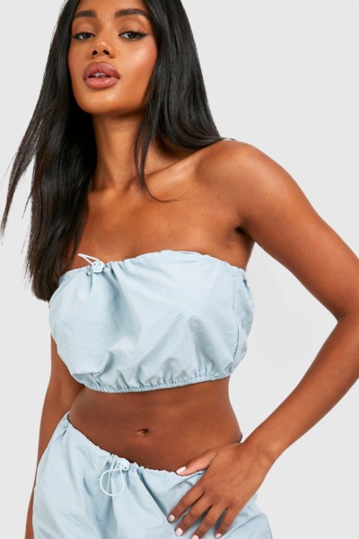 Blue Bandeau for Woman from Boohoo GOOFASH