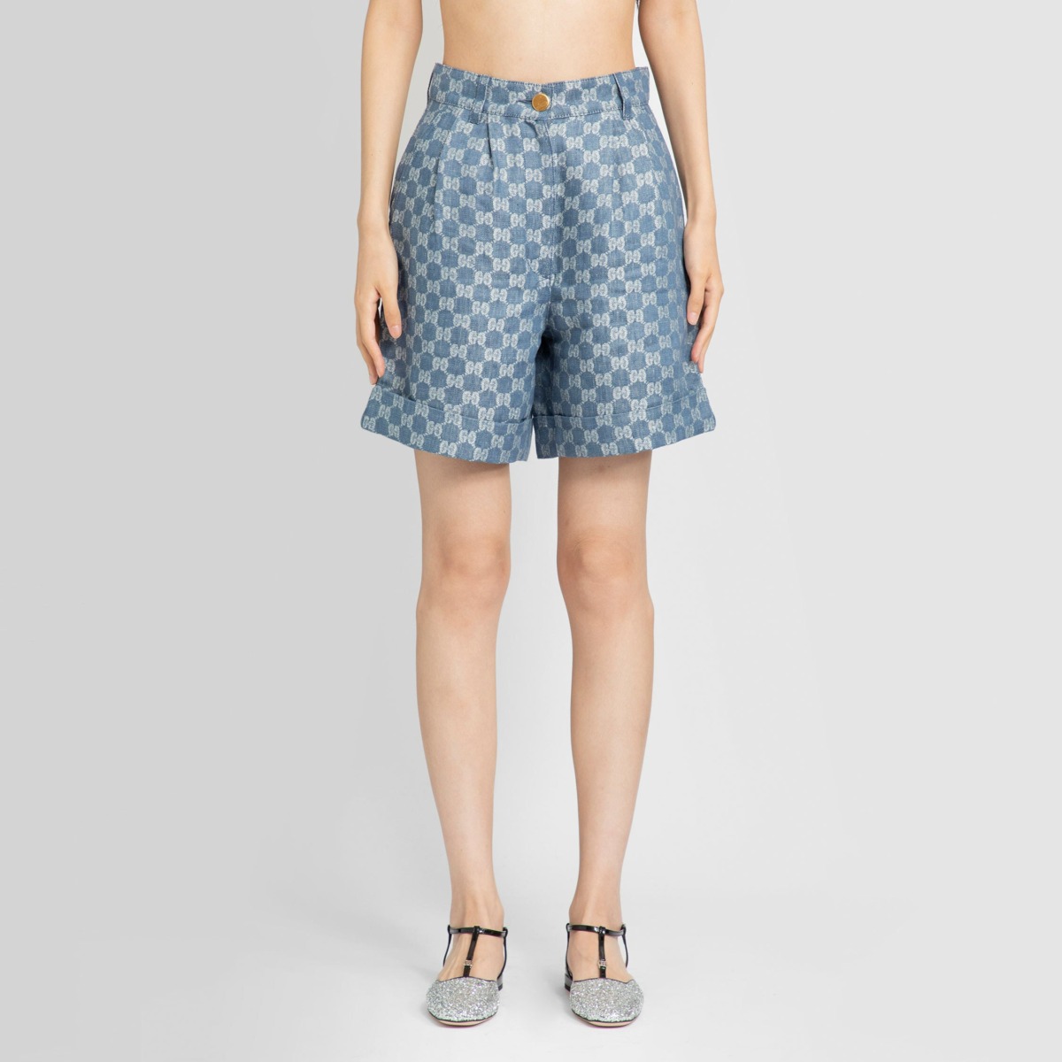 Blue Shorts for Woman by Antonioli GOOFASH