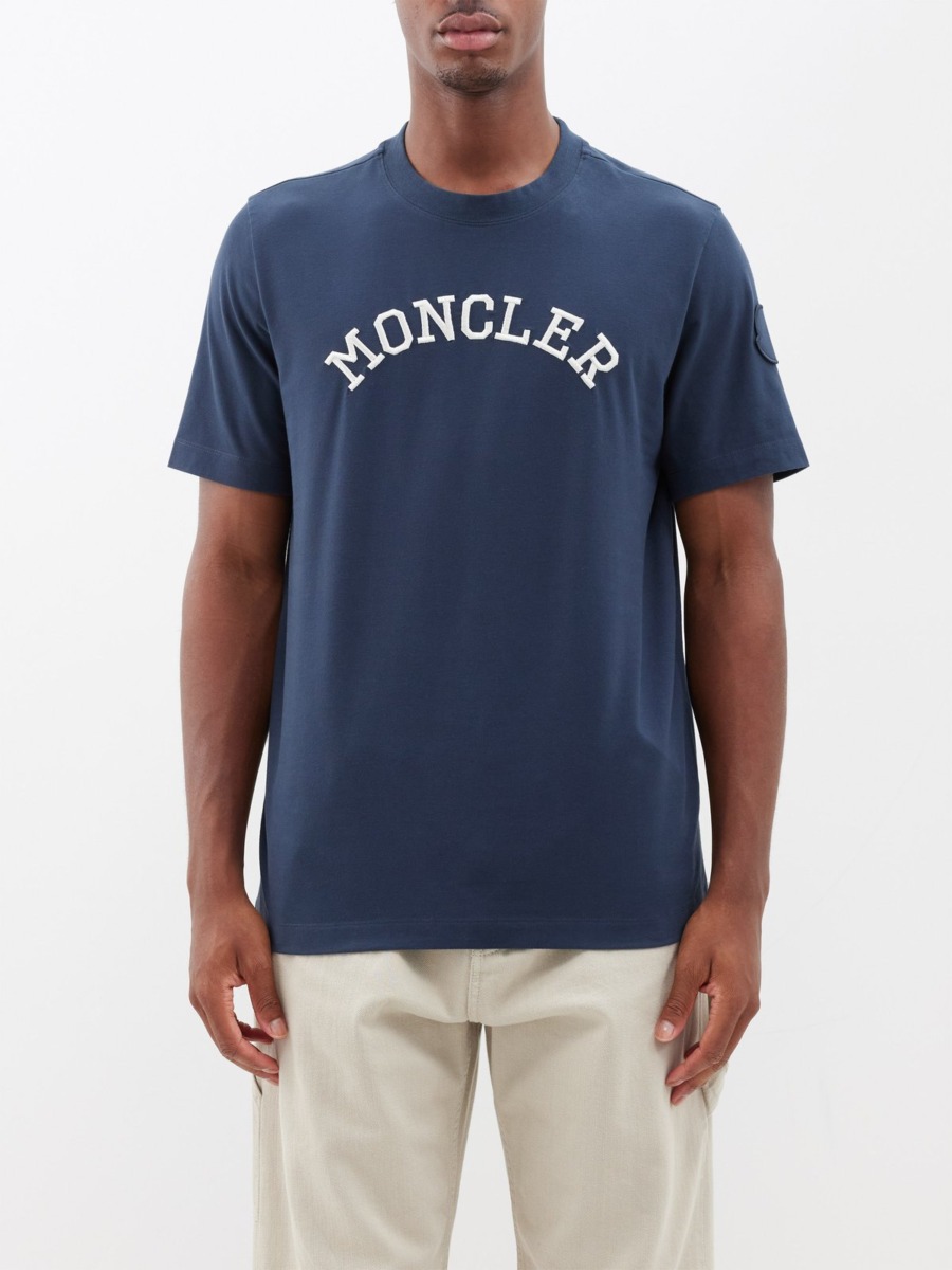 Blue T-Shirt Moncler Matches Fashion GOOFASH
