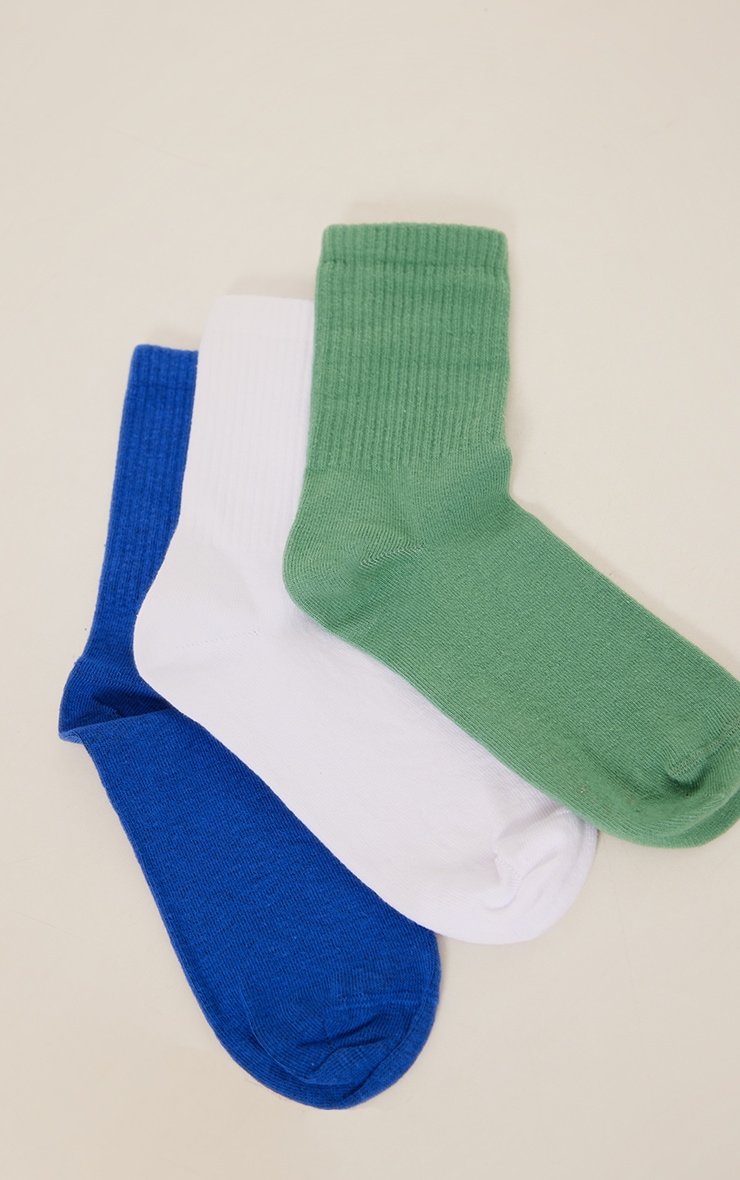 Blue Woman Socks - PrettyLittleThing GOOFASH