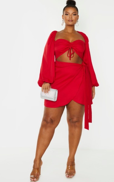 Bodycon Dress in Red from PrettyLittleThing GOOFASH