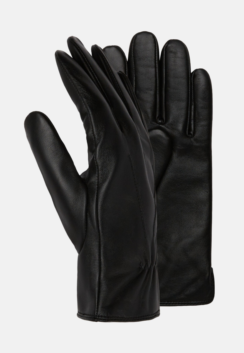 Boggi Men's Gloves Black GOOFASH