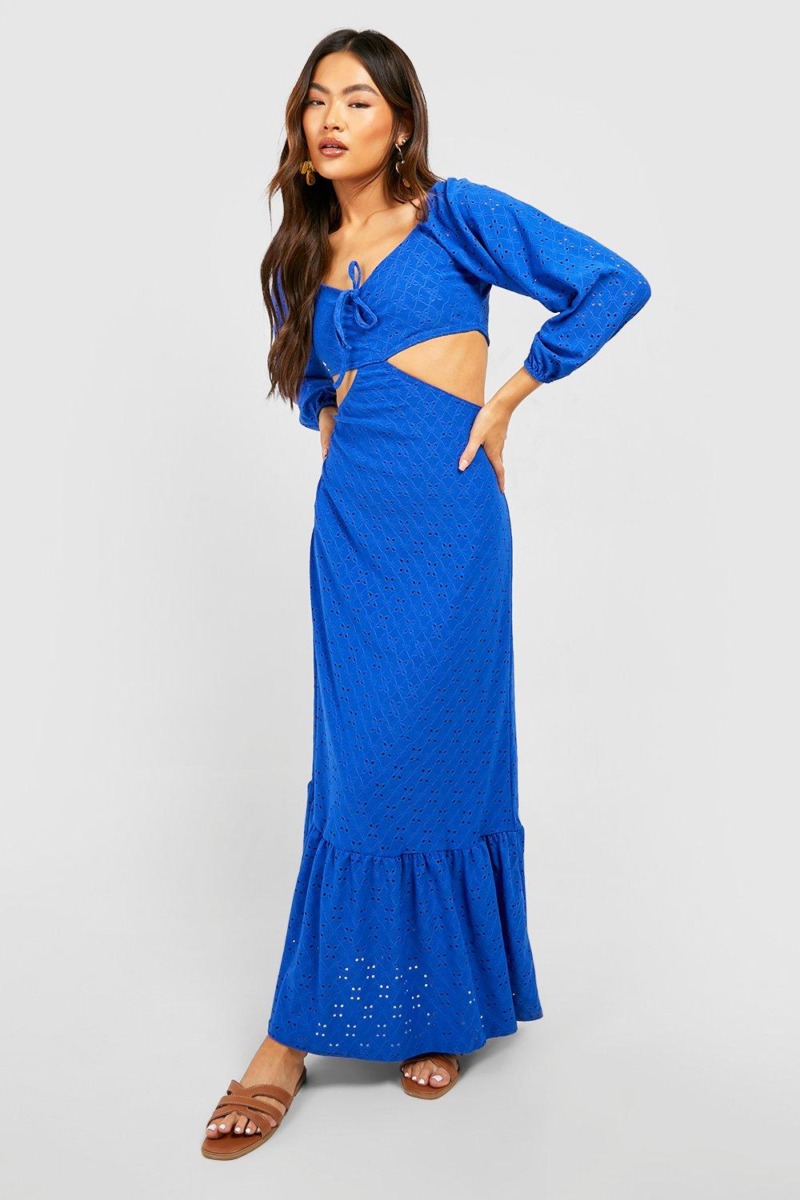 Boohoo - Blue - Womens Maxi Dress GOOFASH