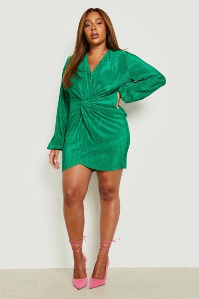 Boohoo - Dress Green Women GOOFASH