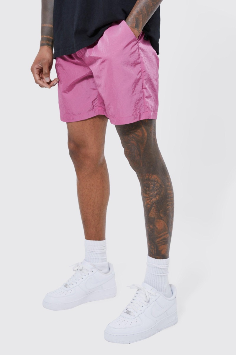 Boohoo - Mens Shorts Pink GOOFASH