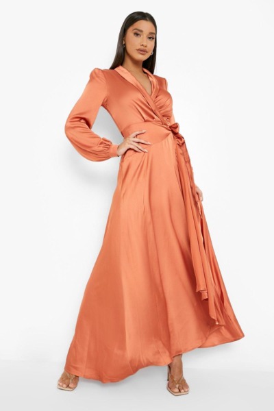 Boohoo - Orange Women's Maxi Dress GOOFASH