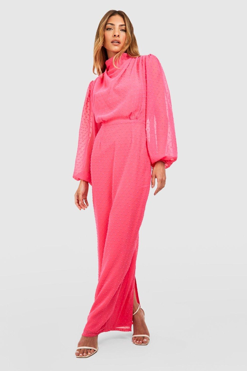 Boohoo - Pink Woman Maxi Dress GOOFASH