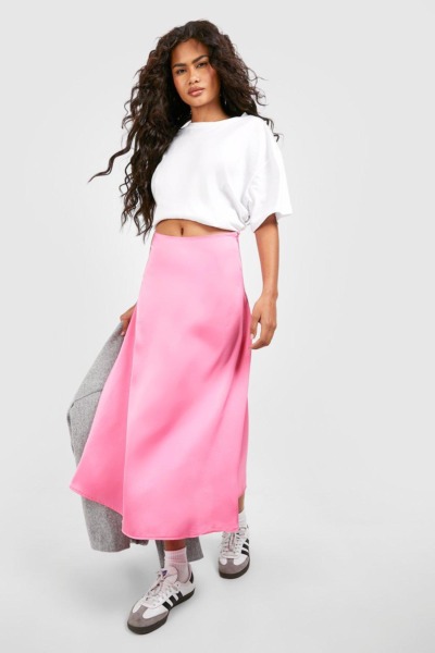 Boohoo - Pink Woman Skirt GOOFASH