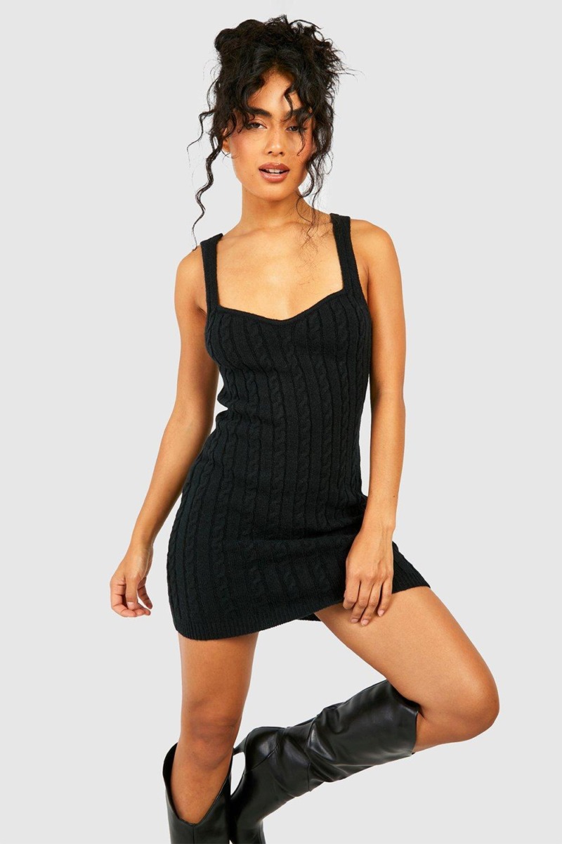 Boohoo - Woman Mini Dress in Black GOOFASH