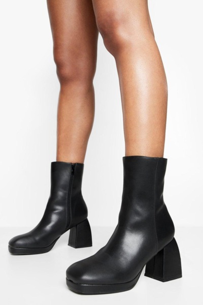 Boohoo Womens Ankle Boots in Black GOOFASH