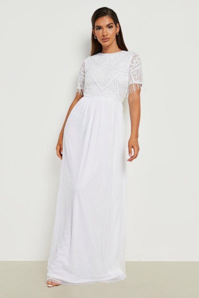 Boohoo - Women's Maxi Dress in White GOOFASH