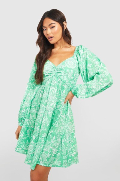 Boohoo - Womens Mini Dress in Green GOOFASH