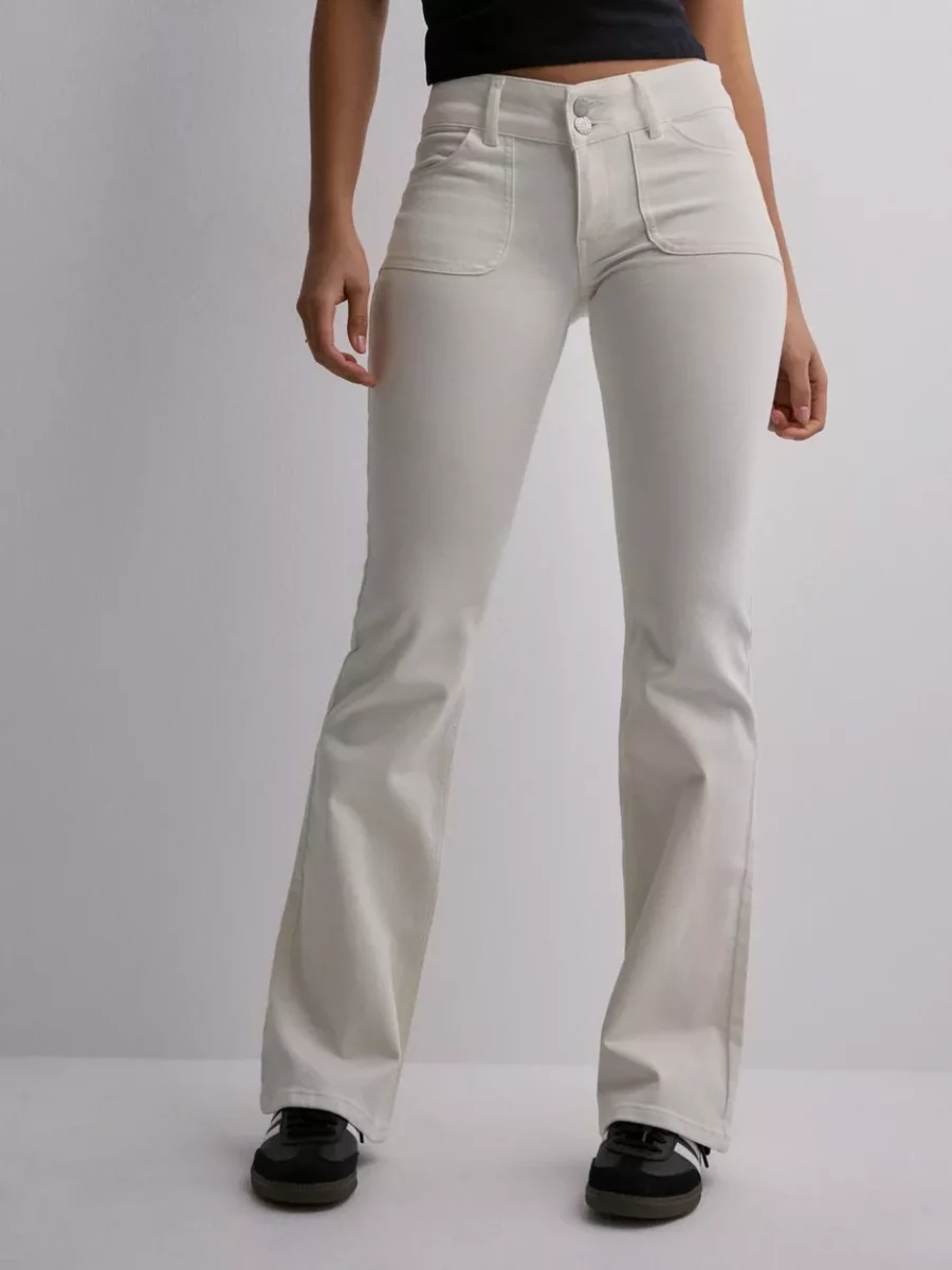 Bootcut Jeans White by Nelly GOOFASH