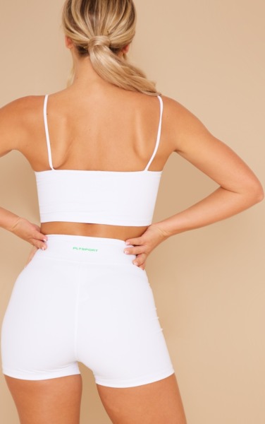 Booty Shorts in White for Woman at PrettyLittleThing GOOFASH