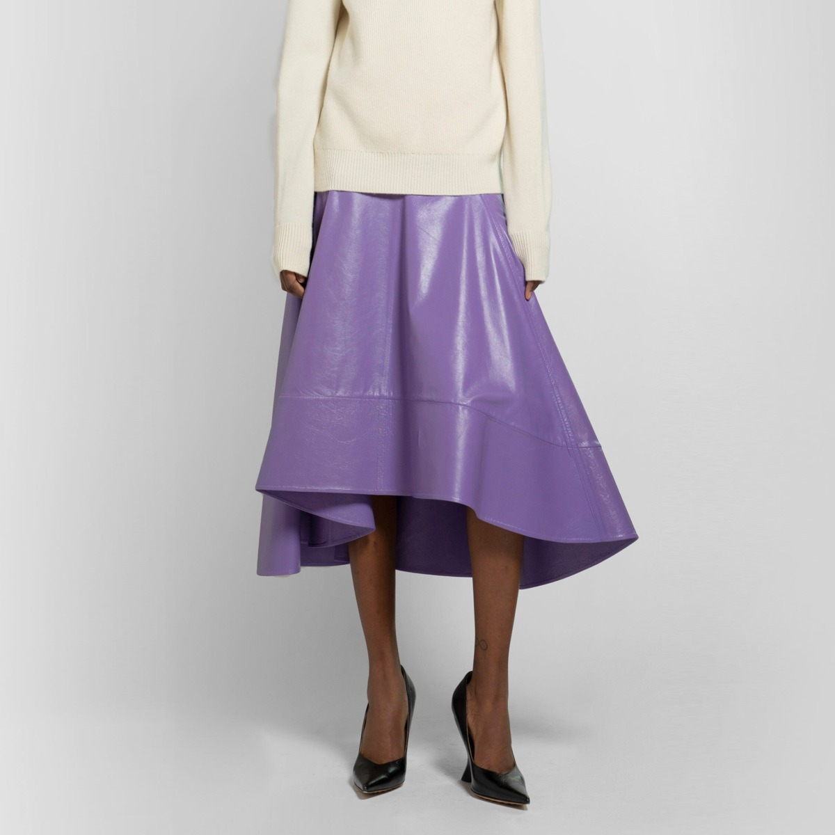 Bottega Veneta Ladies Skirt in Purple by Antonioli GOOFASH
