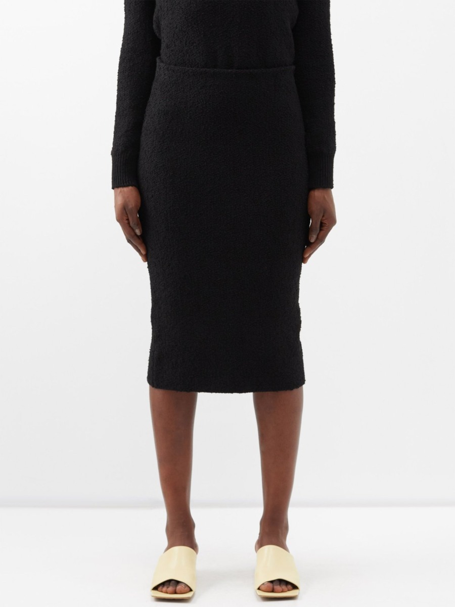 Bottega Veneta - Lady Pencil Skirt in Black by Matches Fashion GOOFASH
