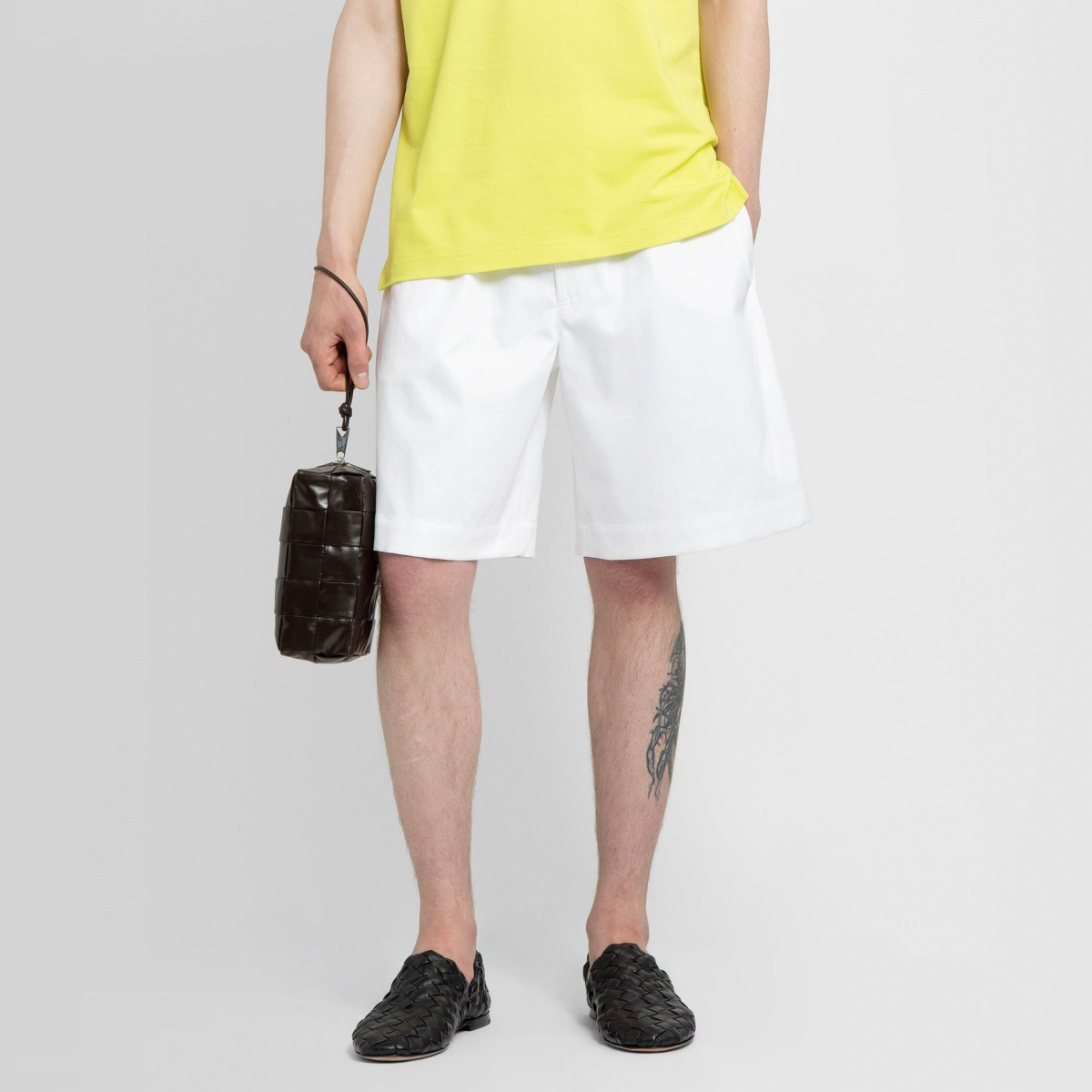 Bottega Veneta White Shorts for Men from Antonioli GOOFASH