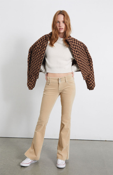 Brown Bootcut Jeans for Women by Pacsun GOOFASH