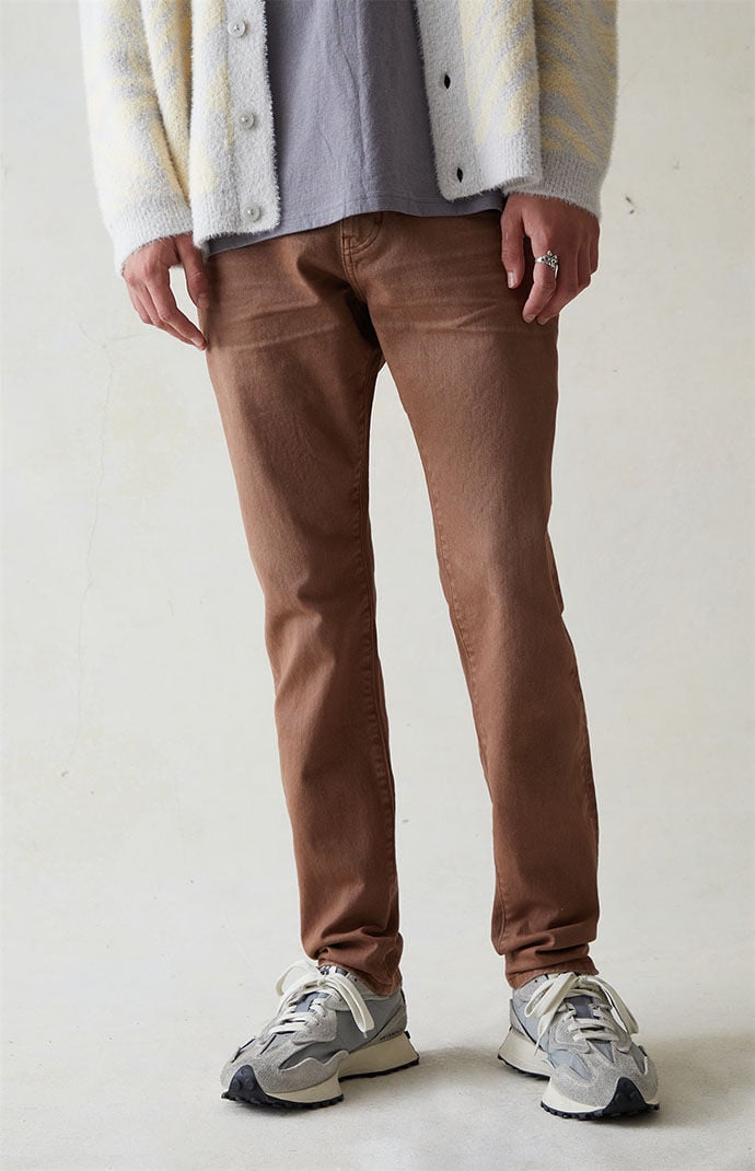 Brown Slim Jeans at Pacsun GOOFASH