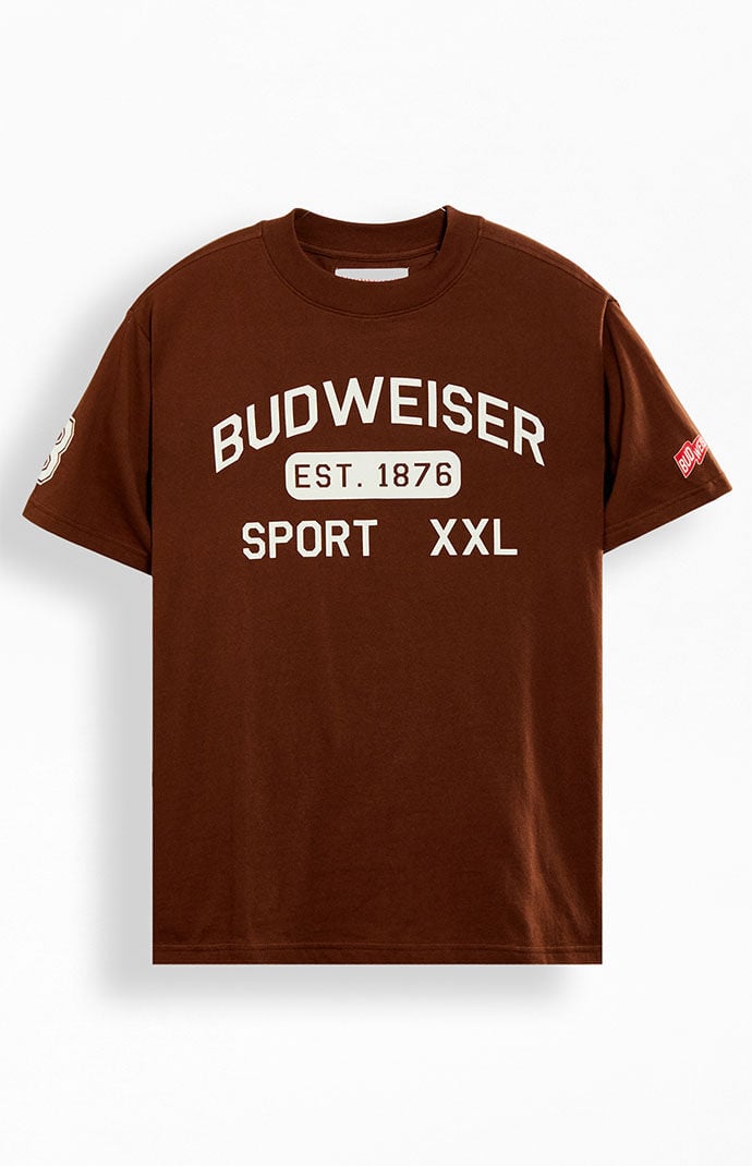 Brown T-Shirt Budweiser Pacsun GOOFASH