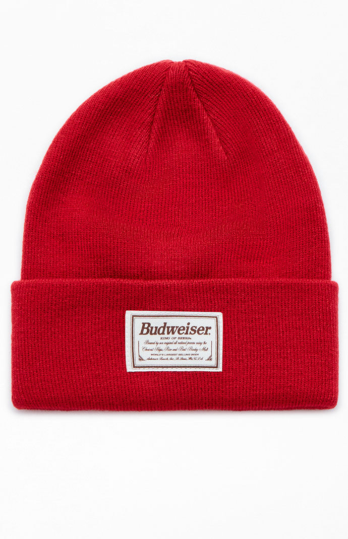 Budweiser - Lady Beanie in Red from Pacsun GOOFASH