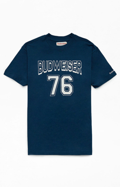 Budweiser Mens T-Shirt Blue from Pacsun GOOFASH