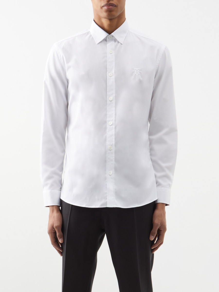 Burberry White Shirt by Matches Fashion GOOFASH
