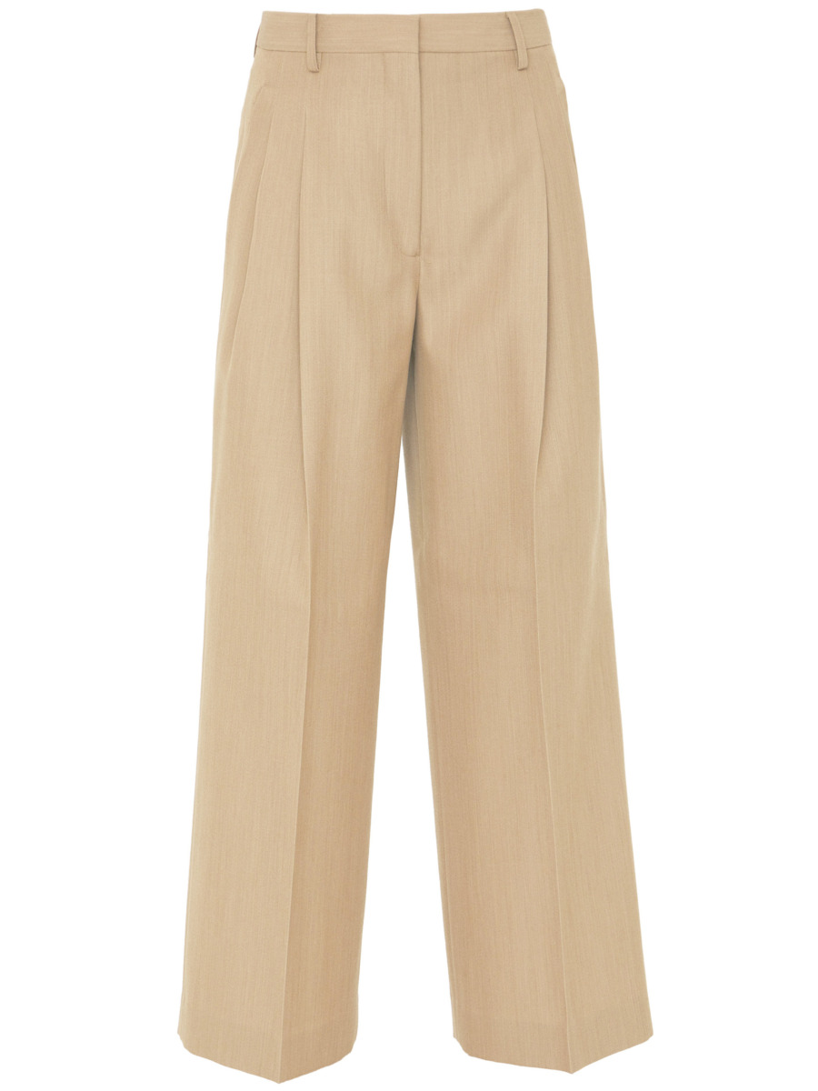 Burberry Woman Tailored Trousers in Beige at Leam GOOFASH