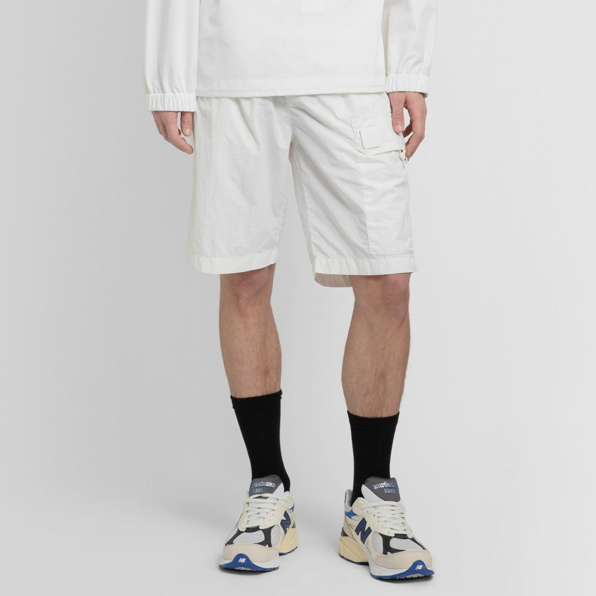 C.P. Company - Gents Shorts - White - Antonioli GOOFASH