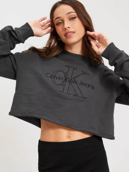 Calvin Klein - Lady Sweatshirt in Black by Nelly GOOFASH