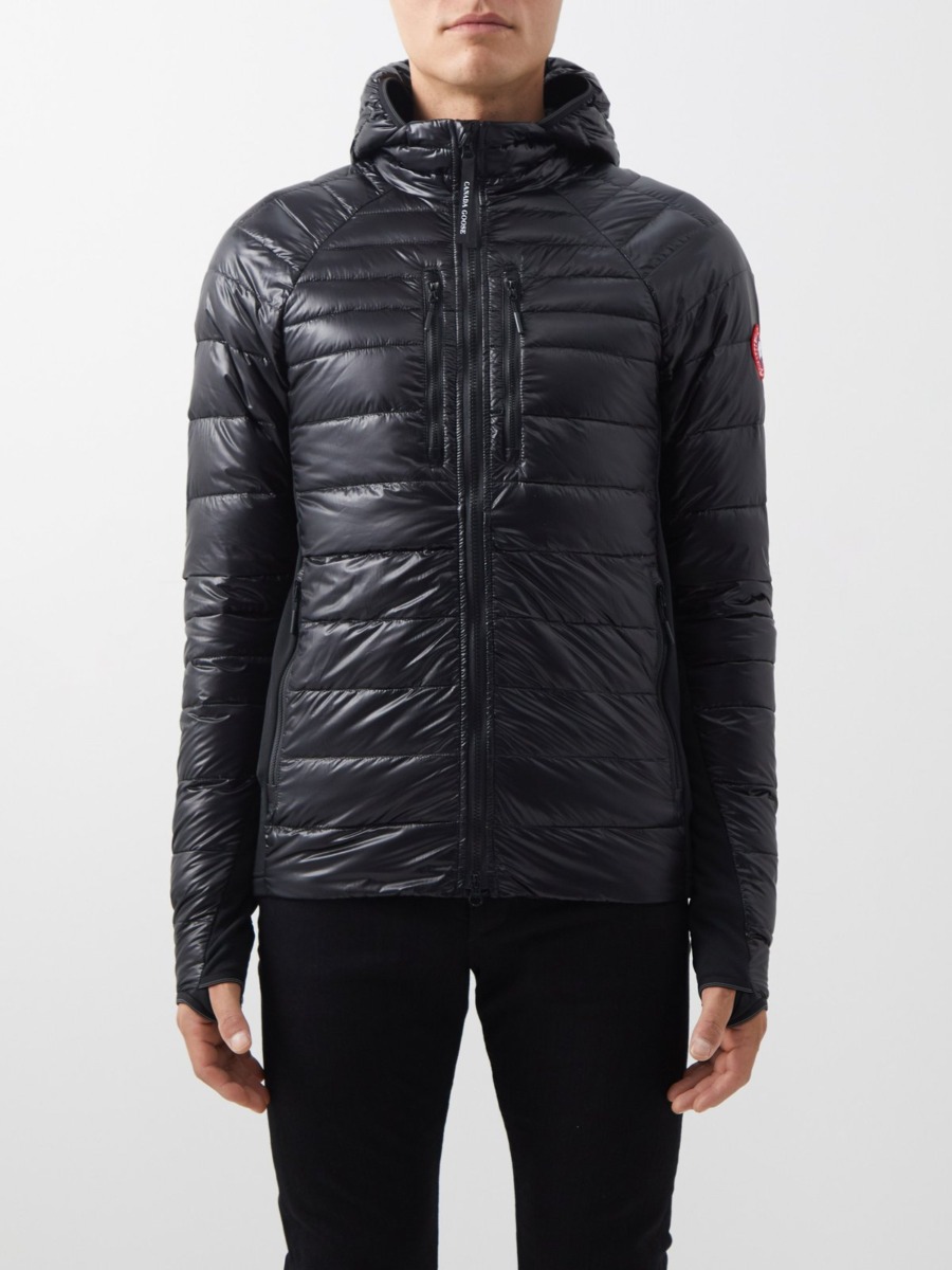 Canada Goose Gent Down Jacket in Black Matches Fashion GOOFASH