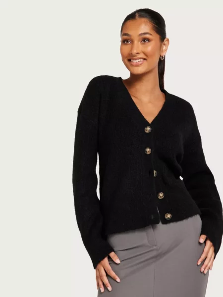 Cardigan in Black Selected Nelly Woman GOOFASH