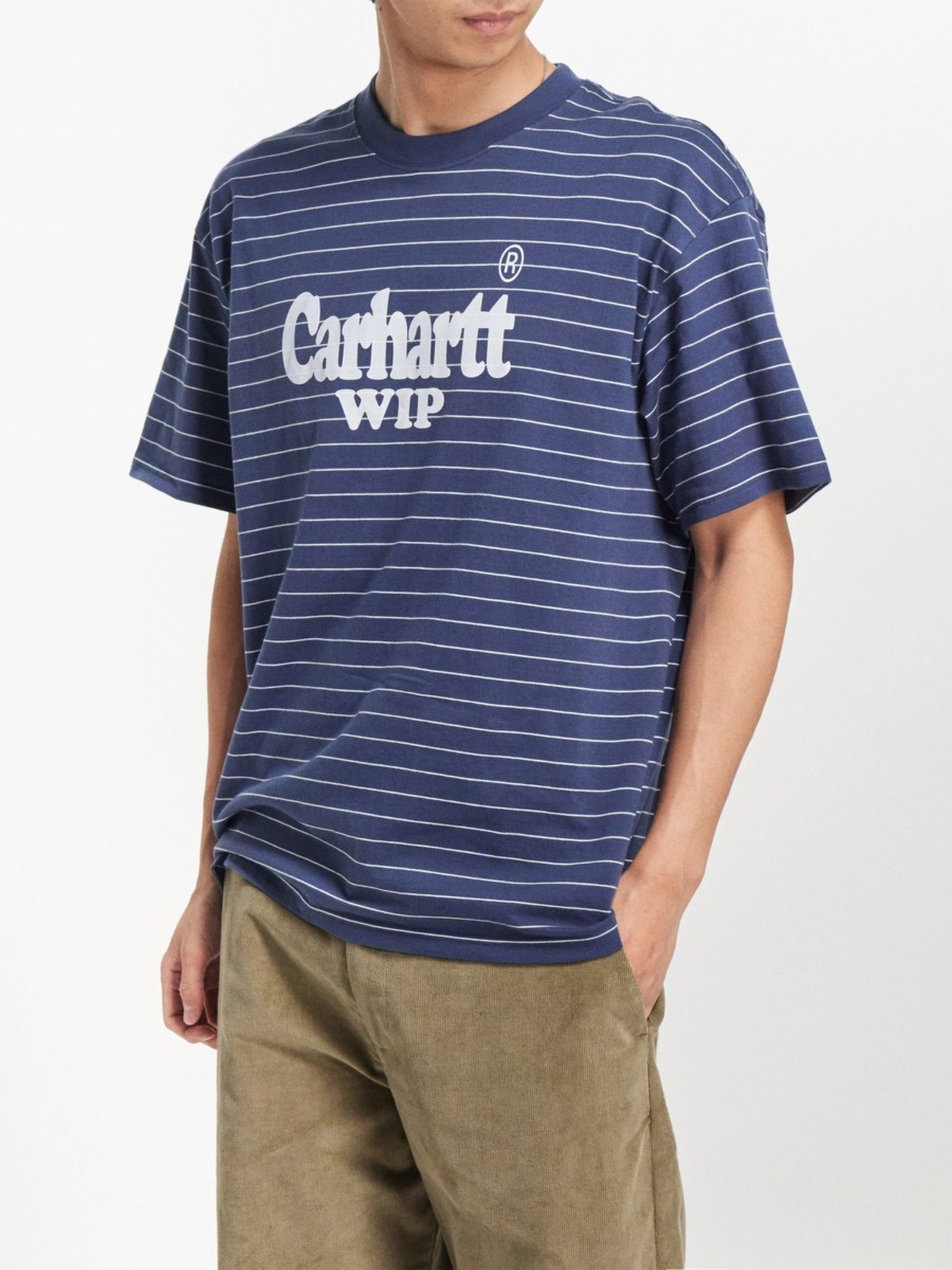 Carhartt Men T-Shirt Blue by Matches Fashion GOOFASH