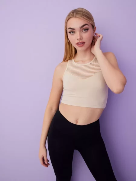 Casall Sand Crop Top from Nelly GOOFASH