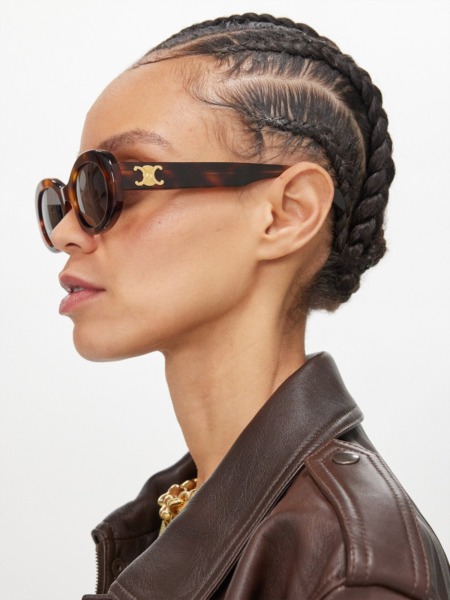Céline Green Sunglasses Matches Fashion GOOFASH