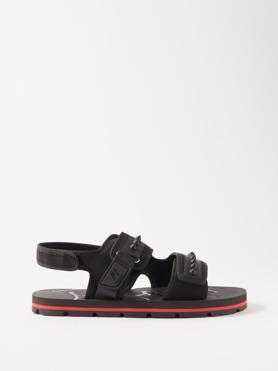 Christian Louboutin - Black Gents Sandals - Matches Fashion GOOFASH